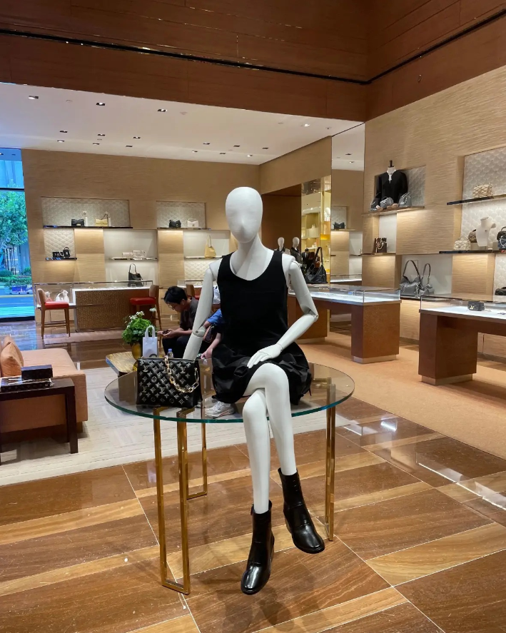 Elegant accessories boutique interior